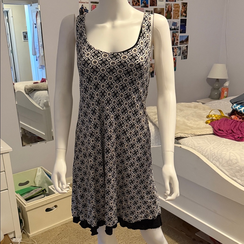 Bailey 44 Black and White Floral Mini Dress